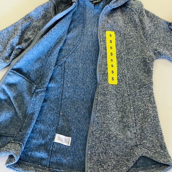 Eddie Bauer Radiator Fleece 2.0 Hooded Full Zip Jacket Women Size S Blue Soft - Picture 5 of 16